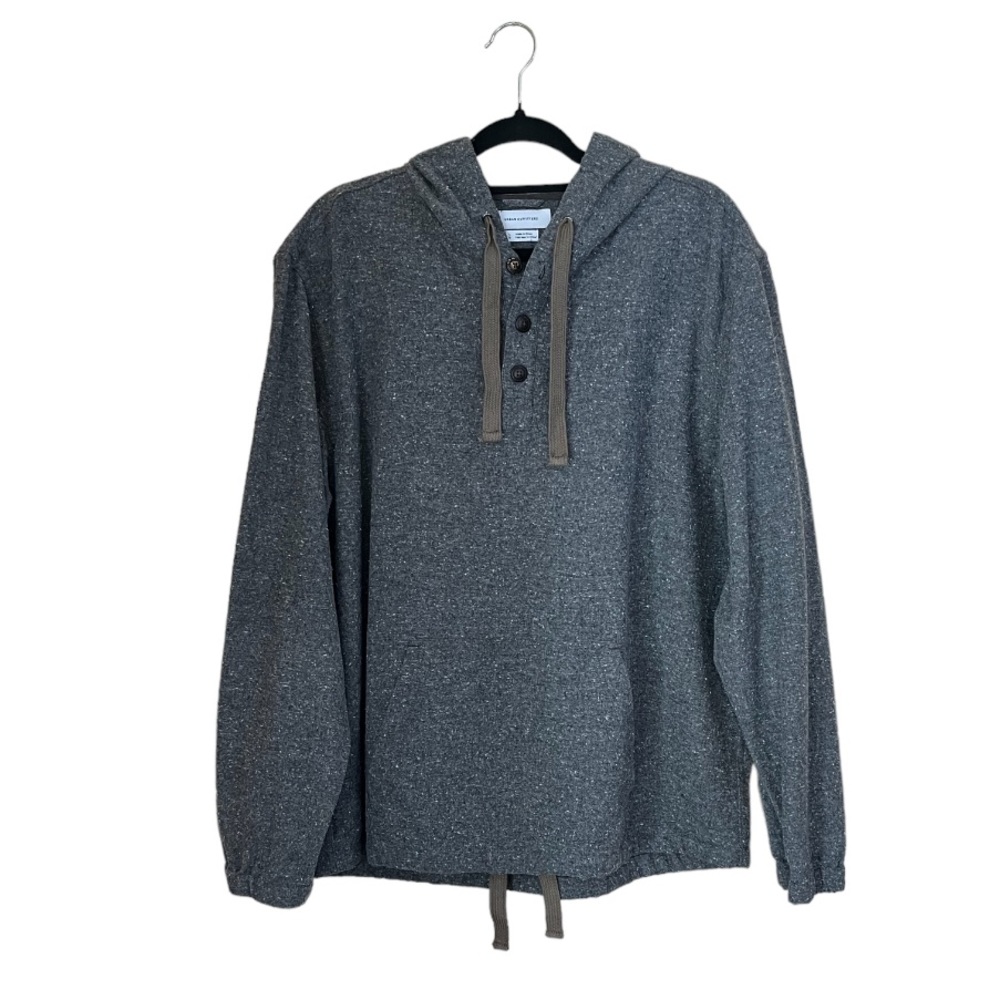 Urban Outfitters Men’s Canvas Pullover Hoodie Sweatshirt Drawstring Men’s L